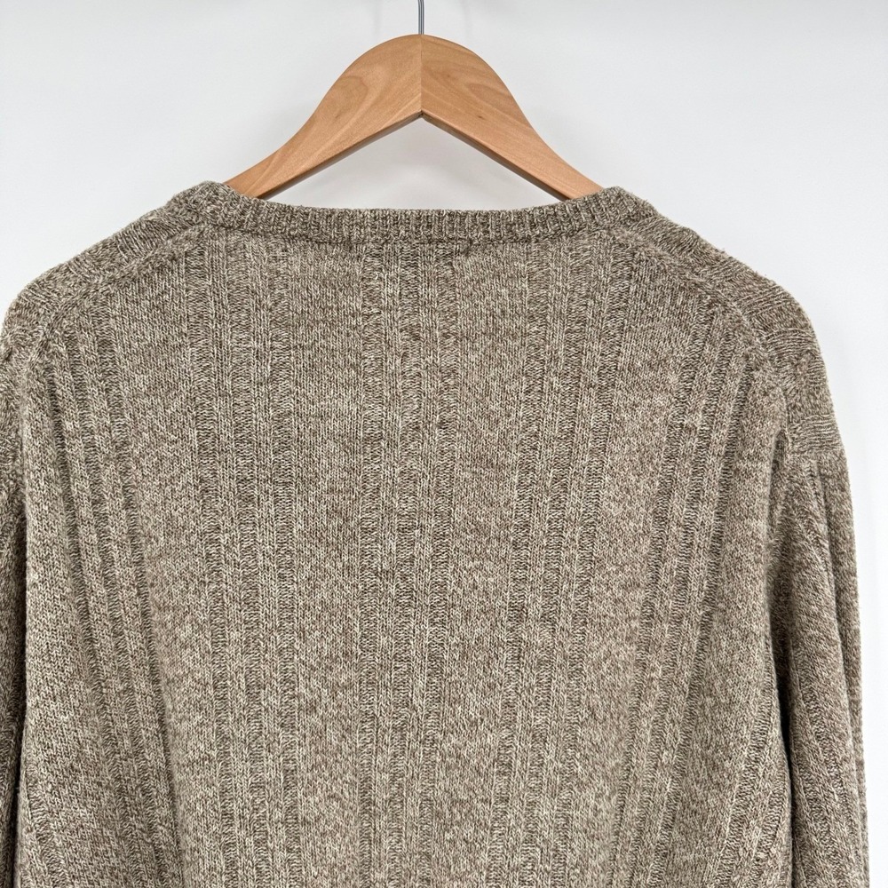 Geoffrey Beene Tan Lightweight Long Sleeve Cable Knit Sweater Men's XXL - Picture 7 of 11